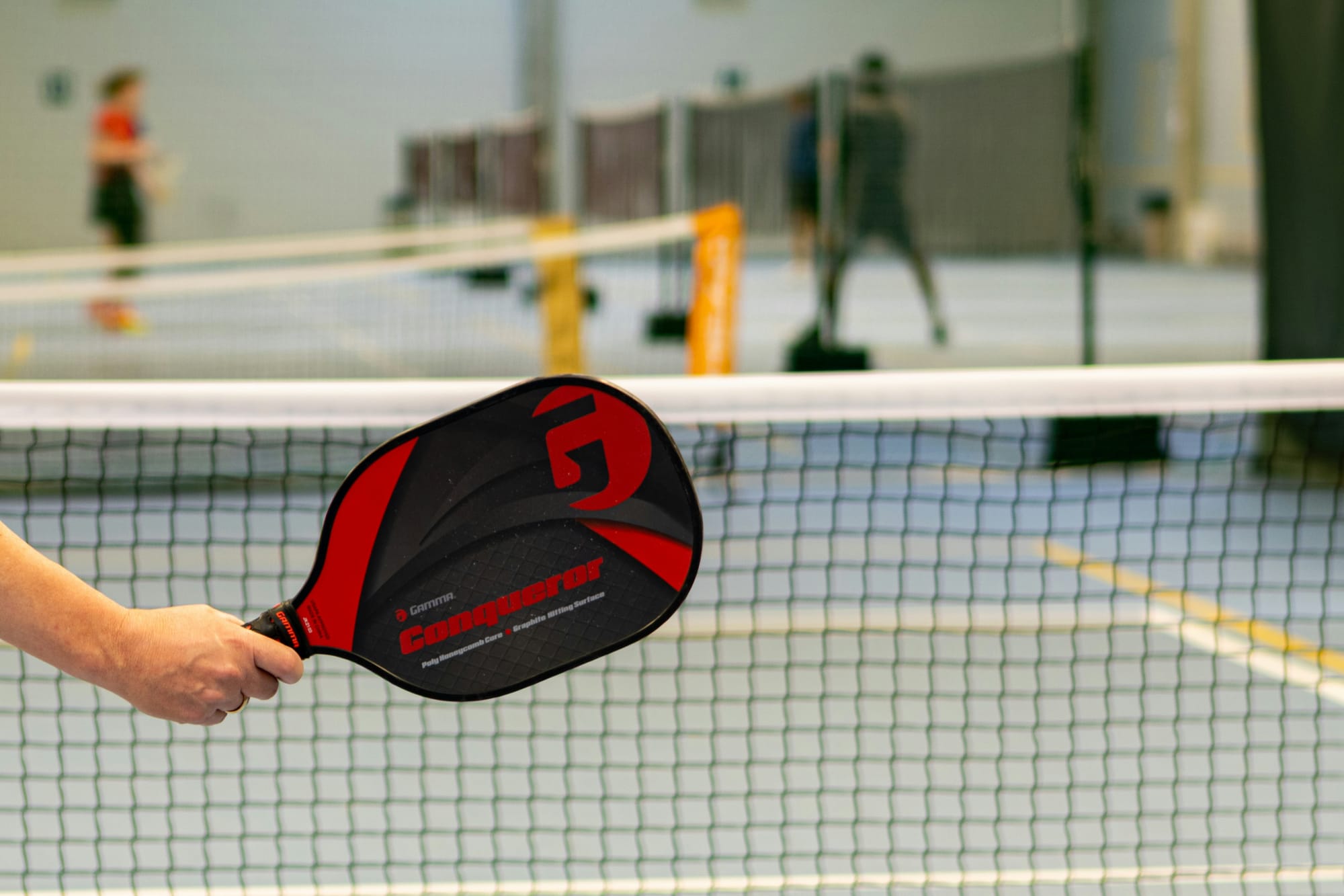 Playing Indoor Pickleball
