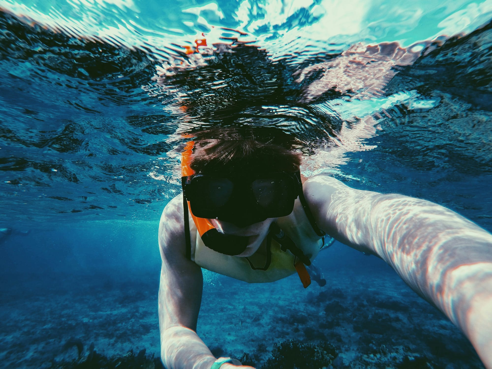 Snorkling Underwater